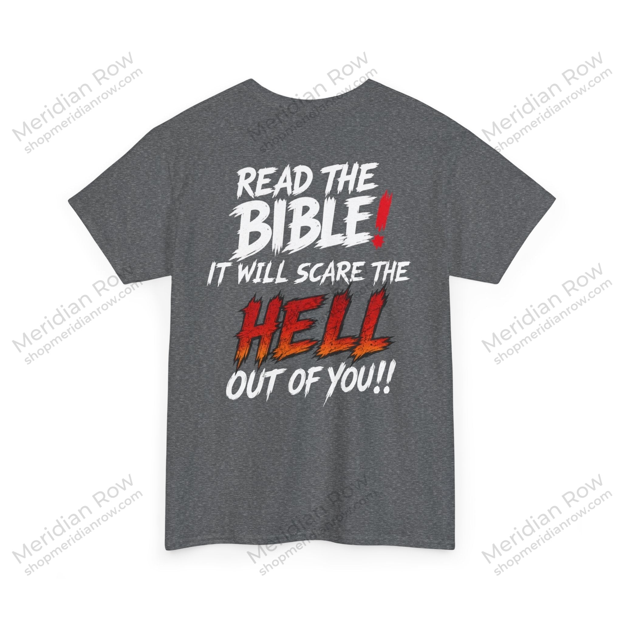 Read the Bible Shirt | Bold Christian Graphic Tee | Hebrews 4:12 Faith Shirt | Gildan 5000 Christian Apparel