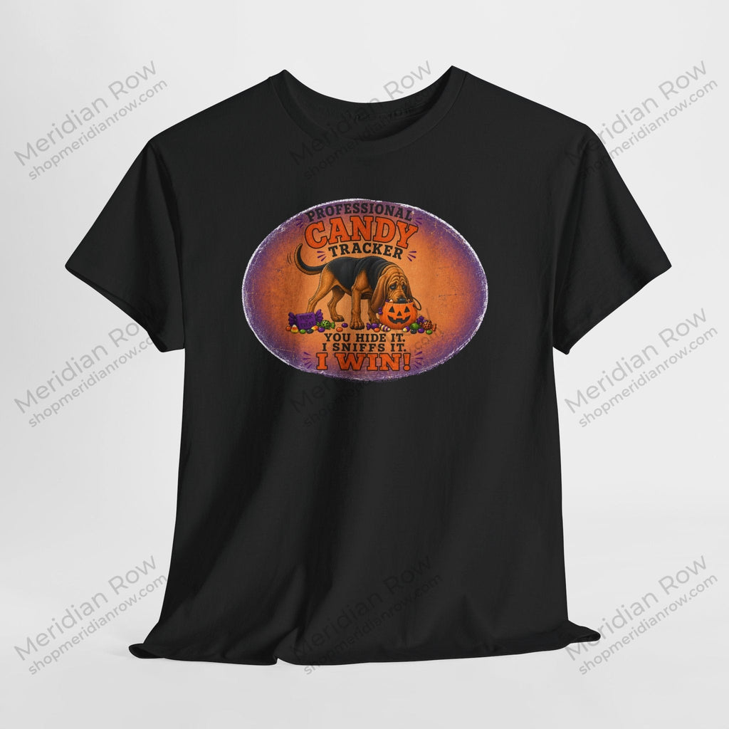 Professional Candy Tracker Shirt | Funny Bloodhound Halloween Tee | Dog Lover Fall Shirt | Gildan 5000 Graphic T-Shirt