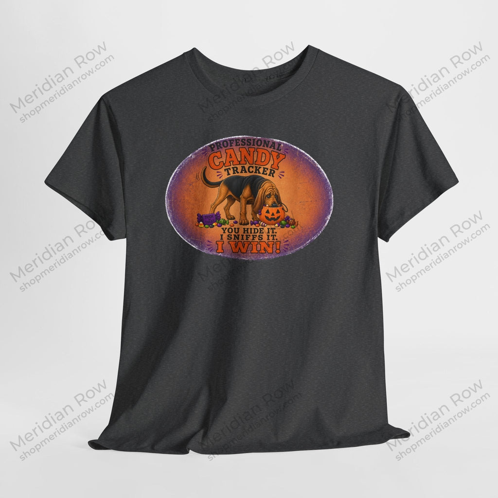Professional Candy Tracker Shirt | Funny Bloodhound Halloween Tee | Dog Lover Fall Shirt | Gildan 5000 Graphic T-Shirt