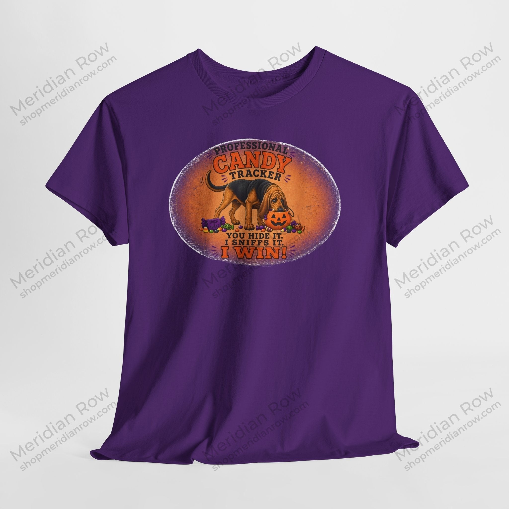 Professional Candy Tracker Shirt | Funny Bloodhound Halloween Tee | Dog Lover Fall Shirt | Gildan 5000 Graphic T-Shirt