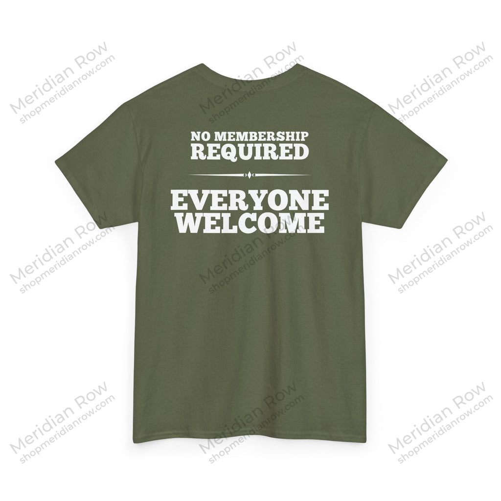 Cover to Cover Club Shirt | No Membership Required Christian Tee | Bible Study Graphic Shirt | Genesis to Revelation T-Shirt | Gildan 5000