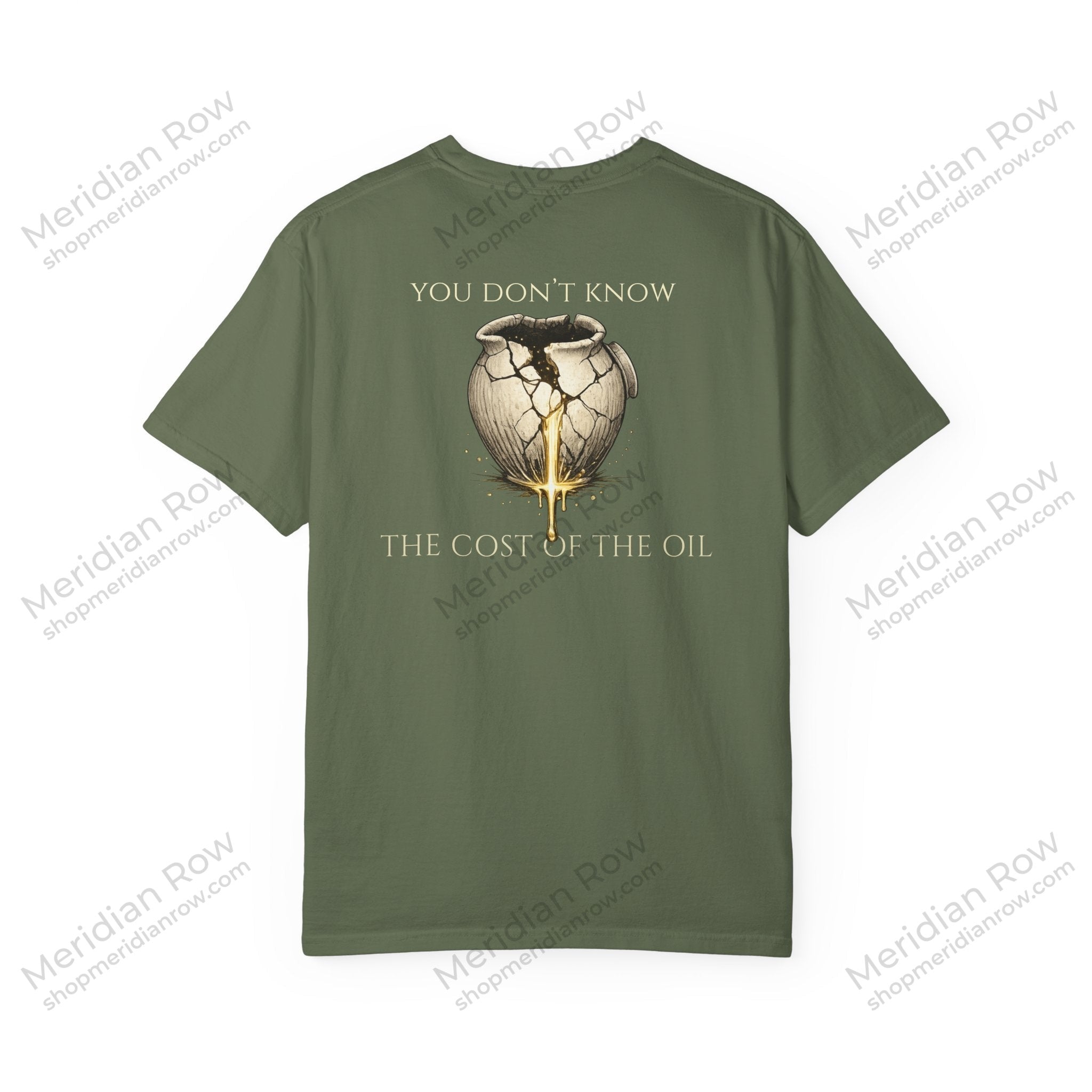 You Don’t Know the Cost of the Oil Shirt | Luke 7:37-38 Christian Comfort Colors Tee | Faith Graphic T-Shirt | Worship & Devotion Shirt