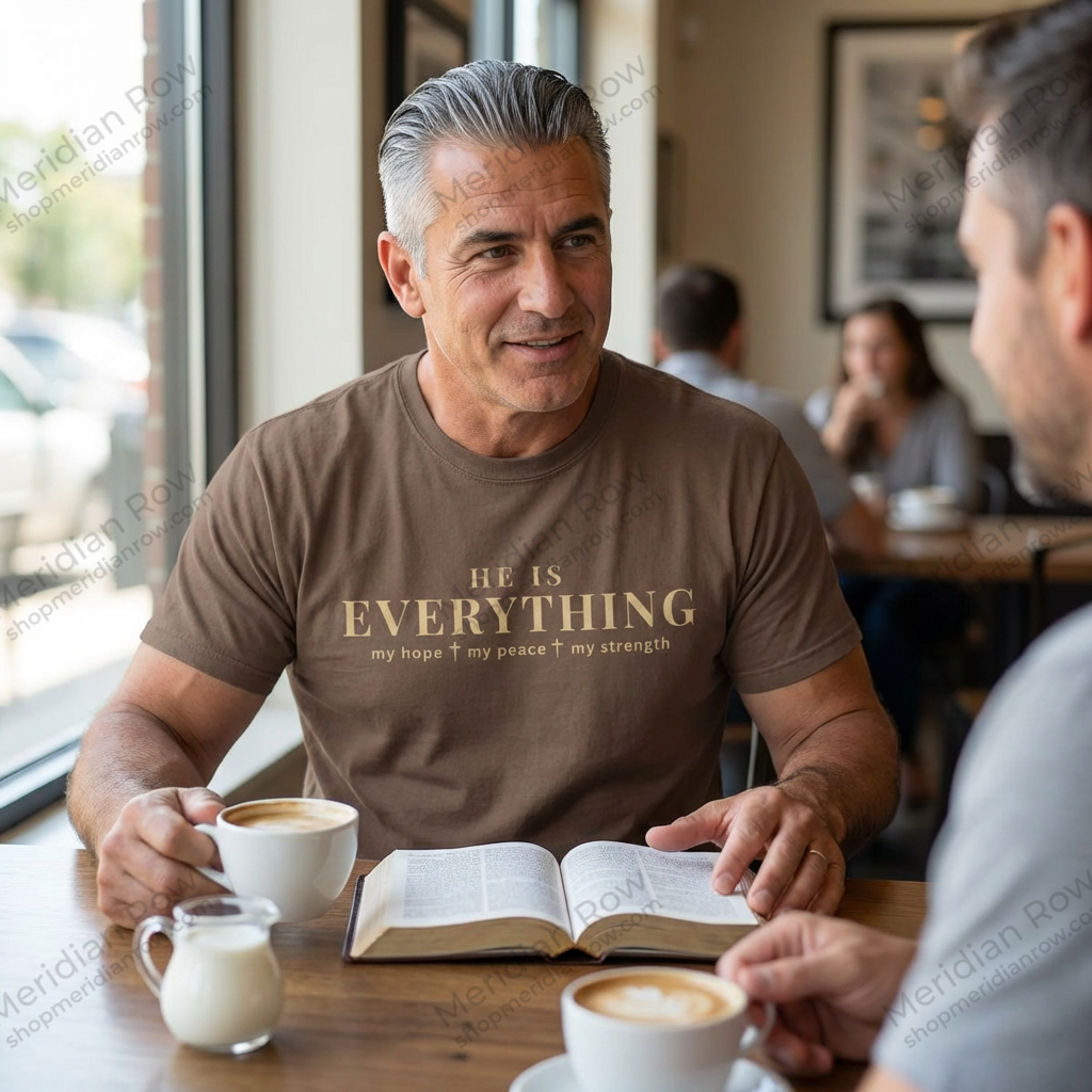 He Is Everything Christian Shirt | Faith-Based Comfort Colors Tee | My Hope My Peace My Strength Shirt | Inspirational Bible Shirt
