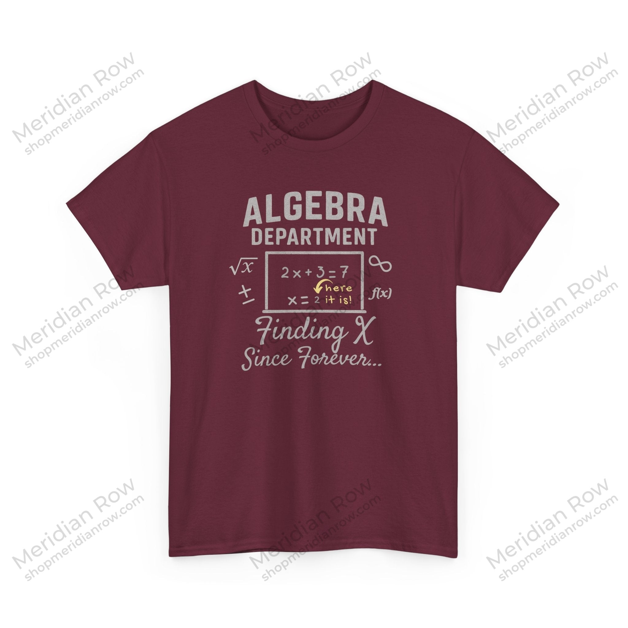 Algebra Department Tee - Finding X Since Forever - Math Lover Gift, High School