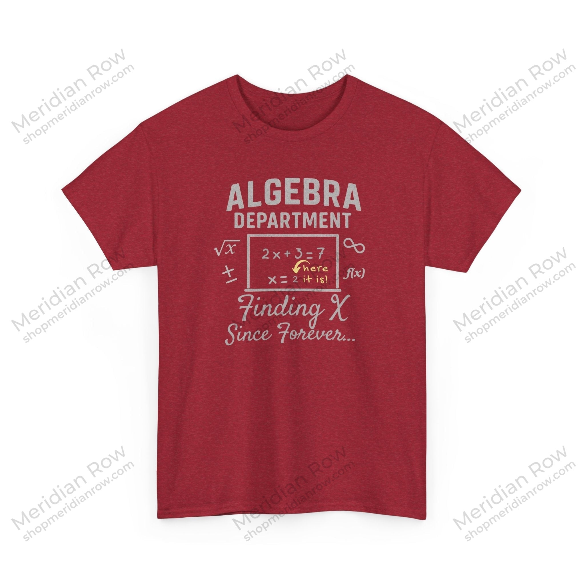 Algebra Department Tee - Finding X Since Forever - Math Lover Gift, High School
