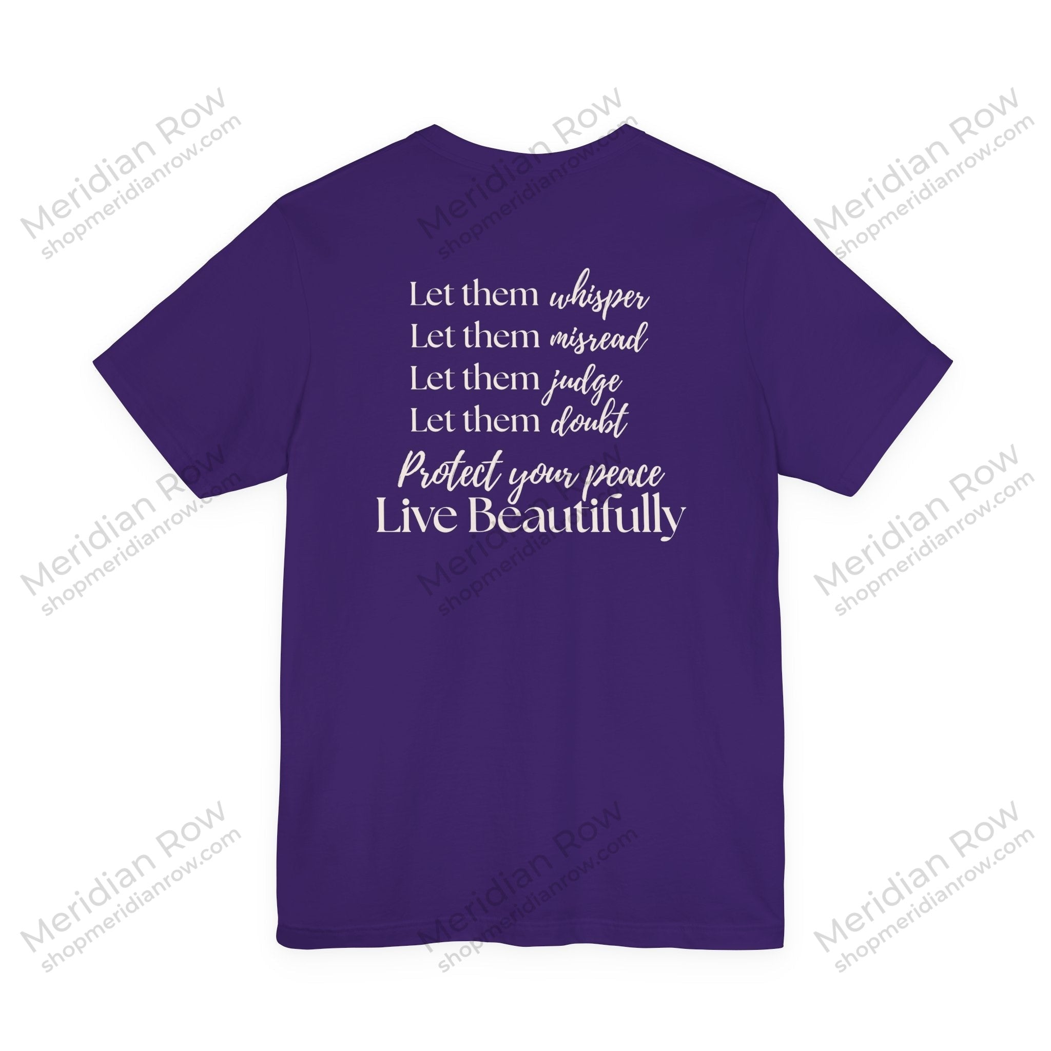 Let Them, Live Beautifully | Inspirational Graphic Tee | Protect Your Peace Shirt